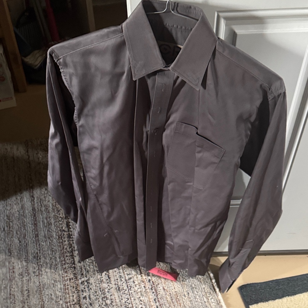 Elegant Charcoal Dress Shirt for Men